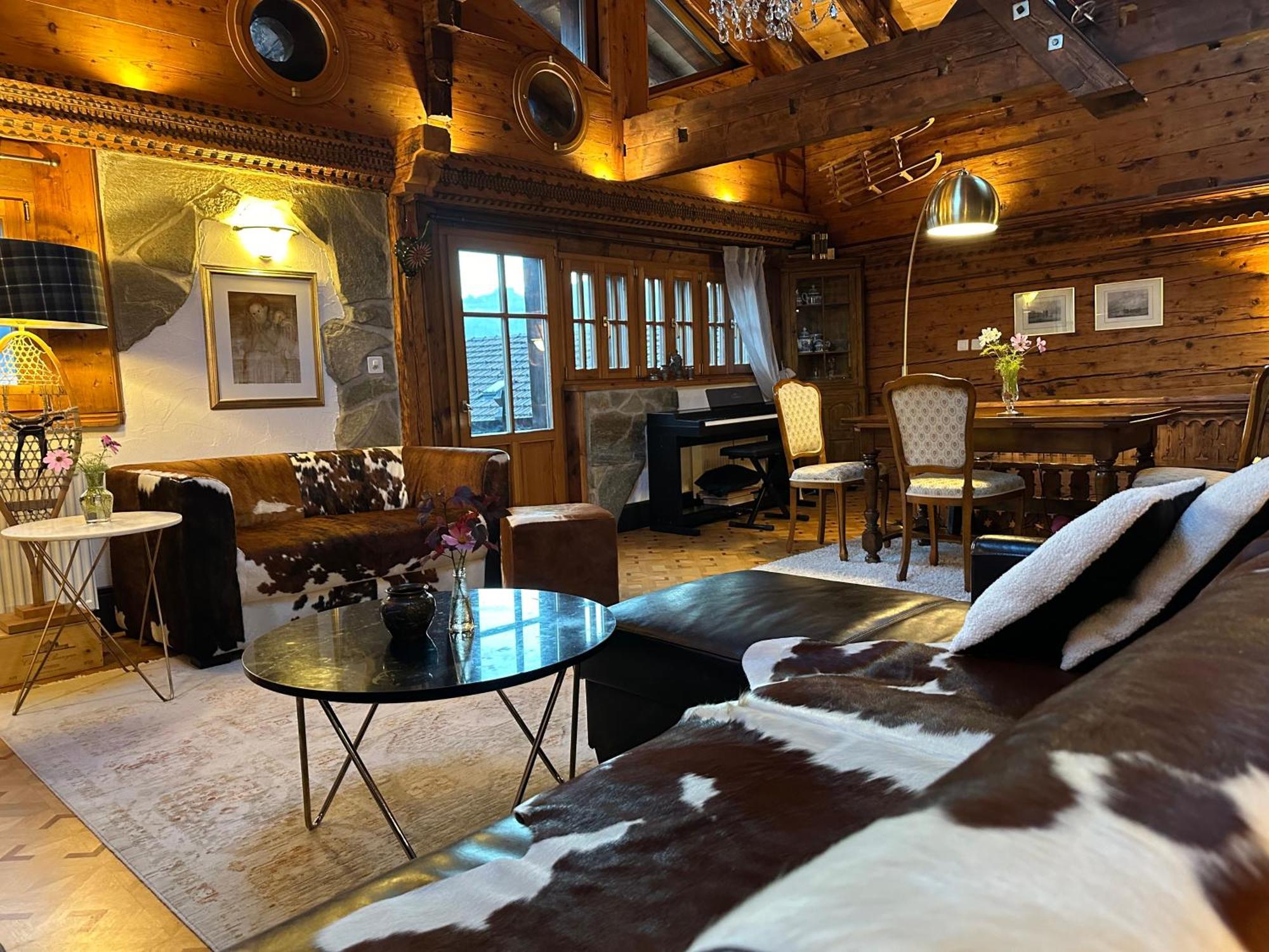 Chalet Rayon De Soleil Gryon Villars Phòng bức ảnh